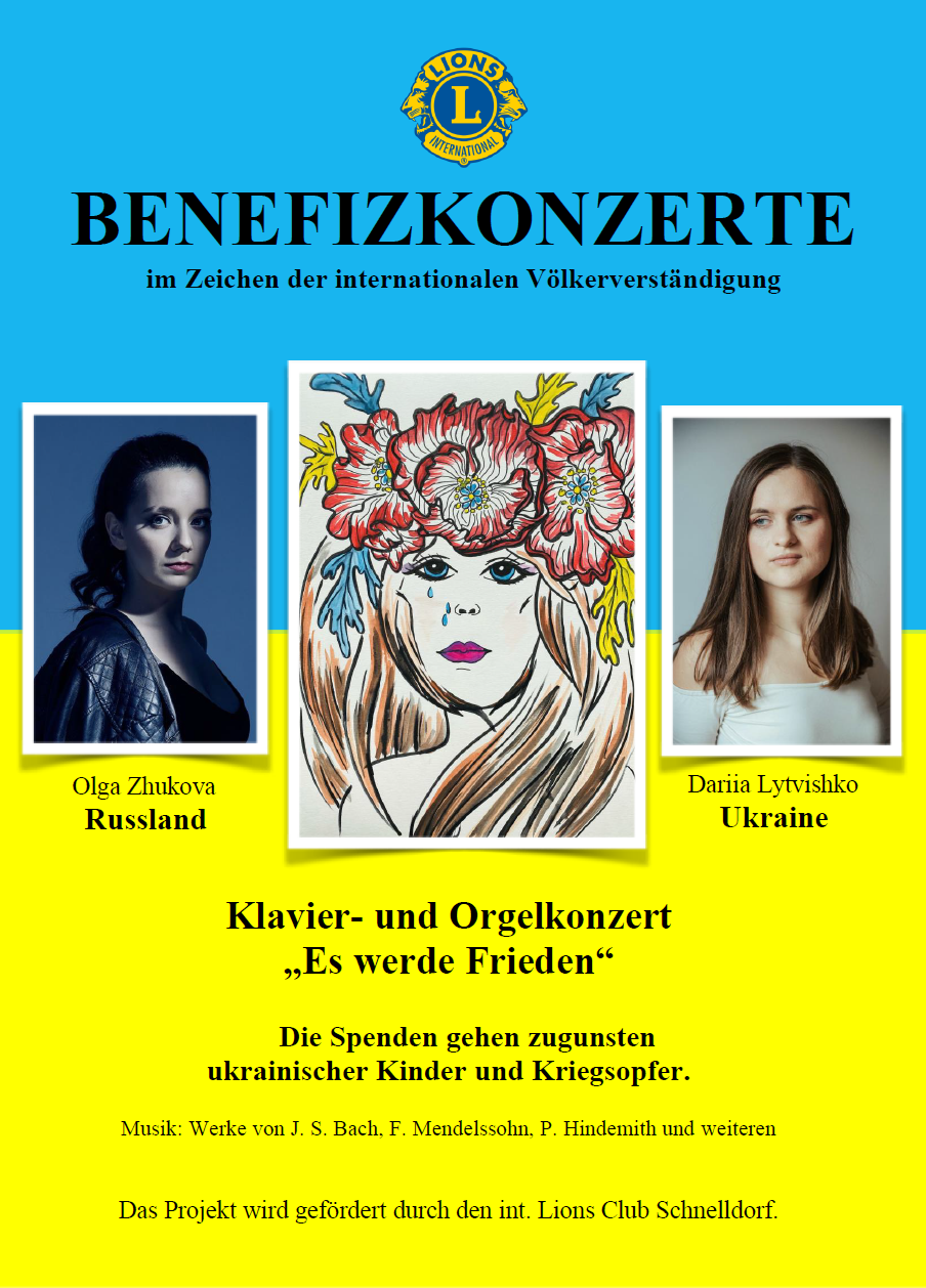 Benefizkonzert-Reihe Plakat